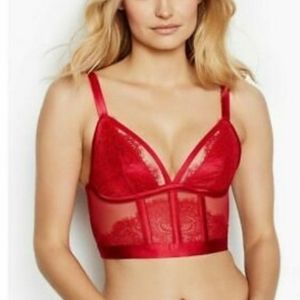 Victoria's Secret Red Bralette/ Bustier Size Small